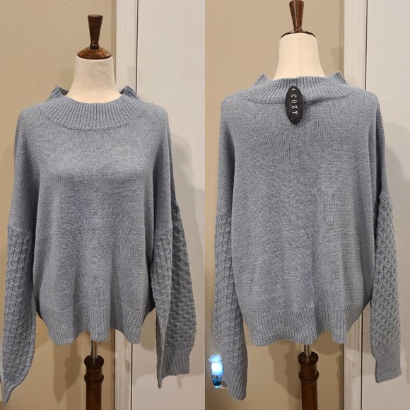 Cozy Casual Sweaters - 3X NEW Cozy Casual Blue Sweater